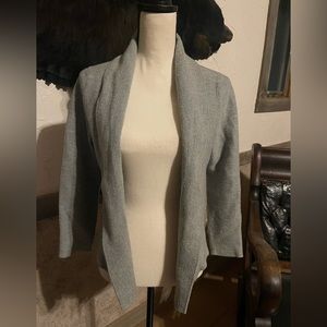 Merino Wool Open Front Cardigan